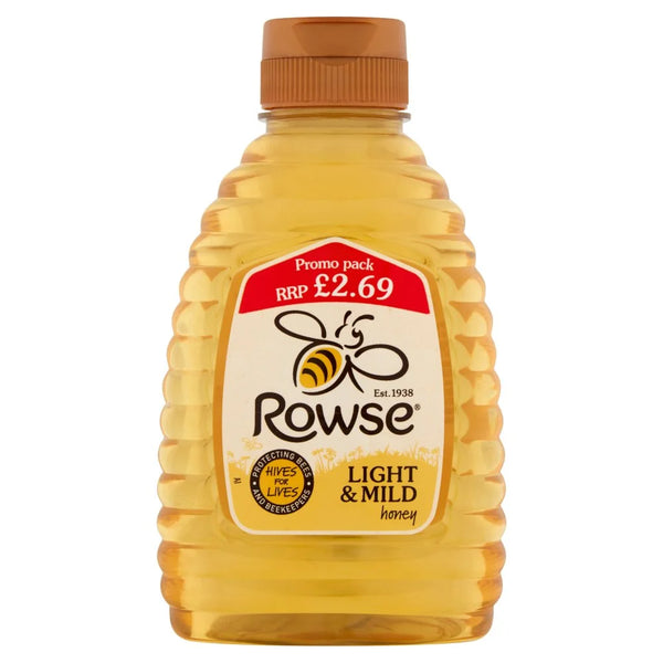Rowse Light and Mild Honey 340g, front of pack