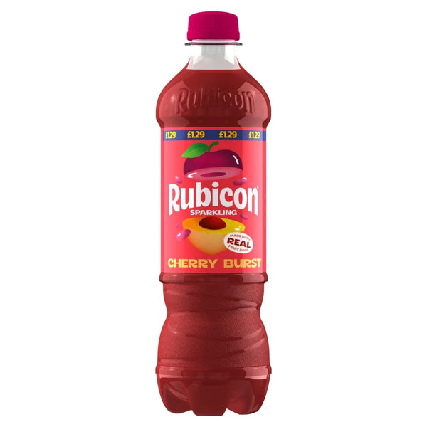 Rubicon Cherry Burst Sparkling Soft Drink 500ml, front of pack