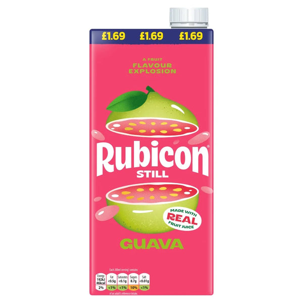 Rubicon Guava Juice Drink 1 Litre, front of pack