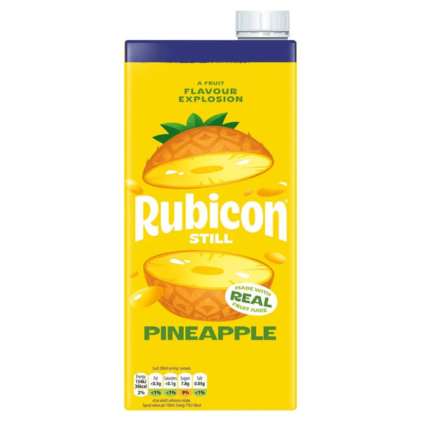Rubicon Pineapple Fruit Drink 1 Litre, front of pack