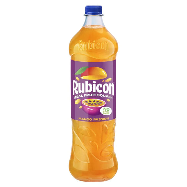 Rubicon Real Fruit Squash Mango Passion 1L, front of pack