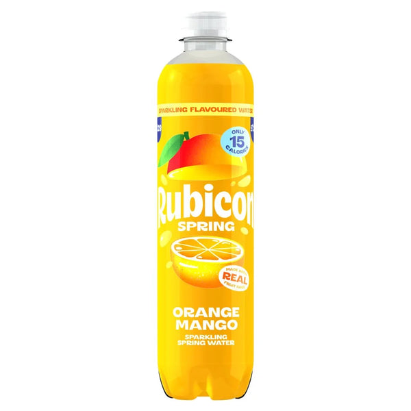Rubicon Spring Orange Mango Sparkling Spring Water 500ml bottle, front of pack