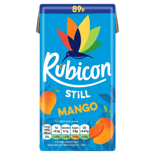 Rubicon Still Mango Juice Drink carton 288ml, front of pack
