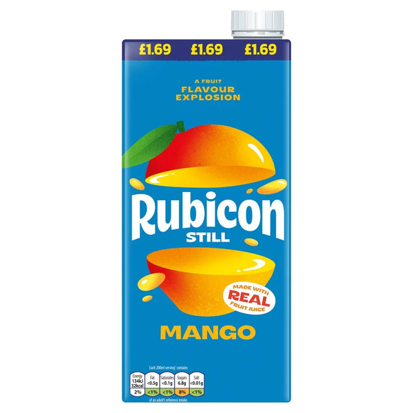 Rubicon Still Mango Soft Drink 1 Litre, front of pack