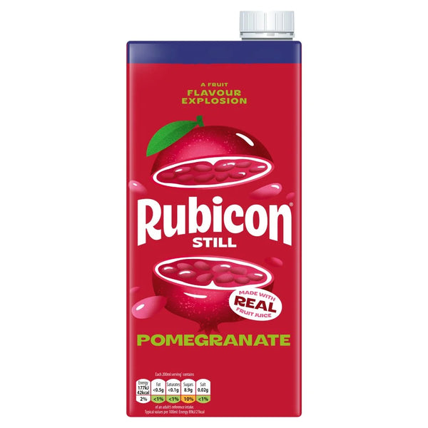 Rubicon Still Pomegranate Juice Drink 1 Litre, front of pack