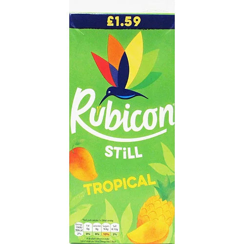 Rubicon Still Tropical Juice Drink 1L Carton, front of pack