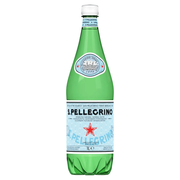 San Pellegrino sparkling natural mineral water 1L, front of pack