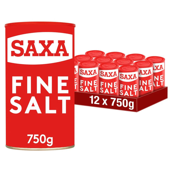 Saxa Fine Salt 750g, front of pack