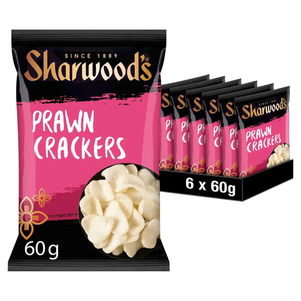 Sharwood's Ready to Eat Prawn Crackers 60g, front of pack