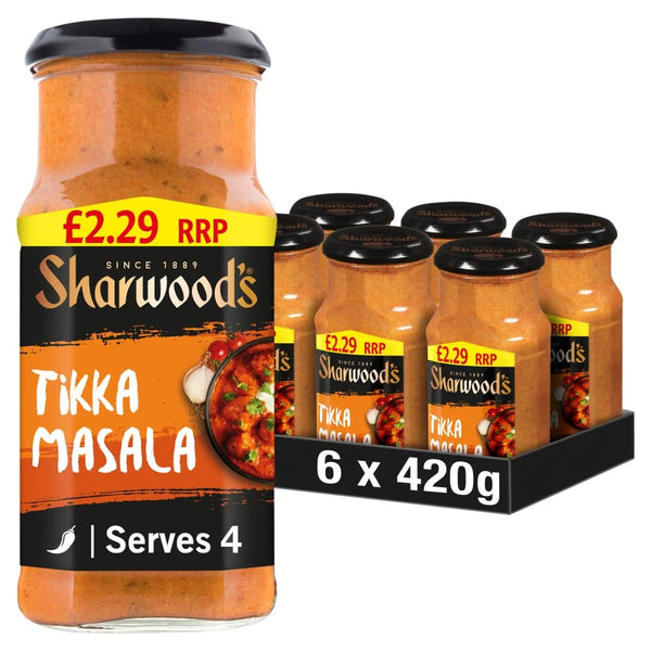 Sharwood's Tikka Masala Cooking Sauce 420g, front of pack