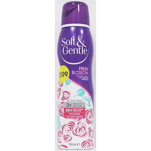 Soft & Gentle Fresh Blossom Body Spray 150ml, front of pack