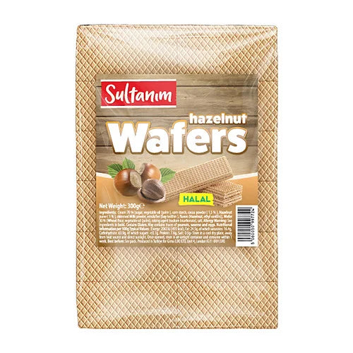 Sultanim Hazelnut Wafers 300g, front of pack