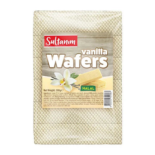 Sultanim Vanilla Wafers 300g, front of pack