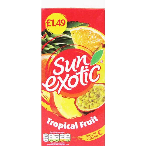 Sun Exotic Tropical 1L Carton, front of pack