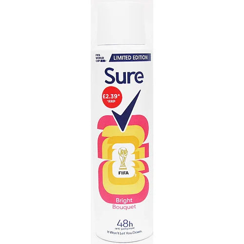 Sure Women Bright Deodorant 150ml, front of pack