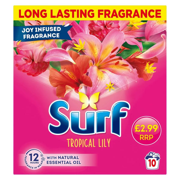 Surf Tropical Lily Washing Powder 500g, front of pack