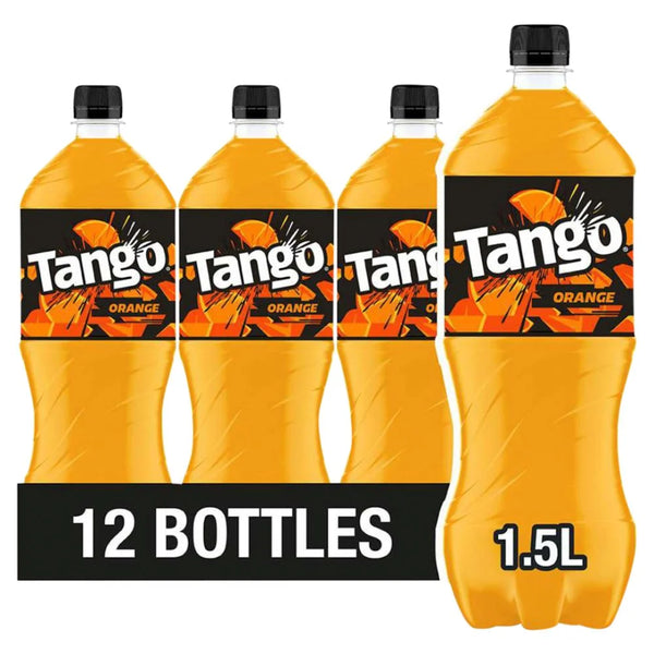 Tango Orange 1.5L bottle, front of pack