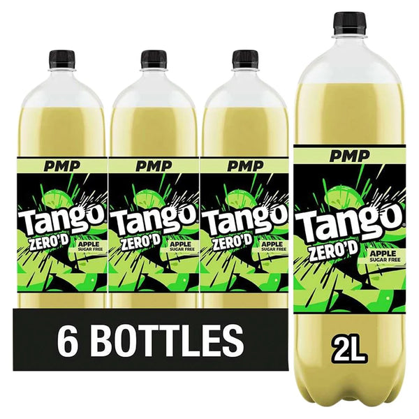Tango Zero'd Apple Sugar Free 2 Litre Bottle, front of pack