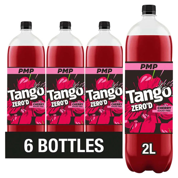 Tango Zero'd Cherry Sugar Free 2L, front of pack