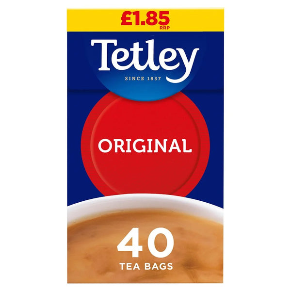 Tetley Original 40 Tea Bags, front of pack