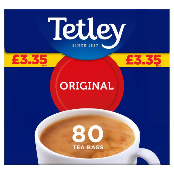 Tetley Original 80 Tea Bags, front of pack