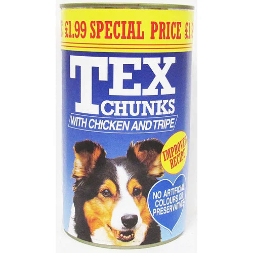 Tex Chicken and Tripe Dog Food 1.2kg, front of pack