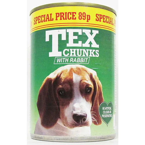 Tex Rabbit Dog Food 400g, front of pack
