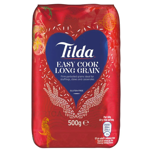 Tilda Easy Cook Long Grain Rice 500g, front of pack