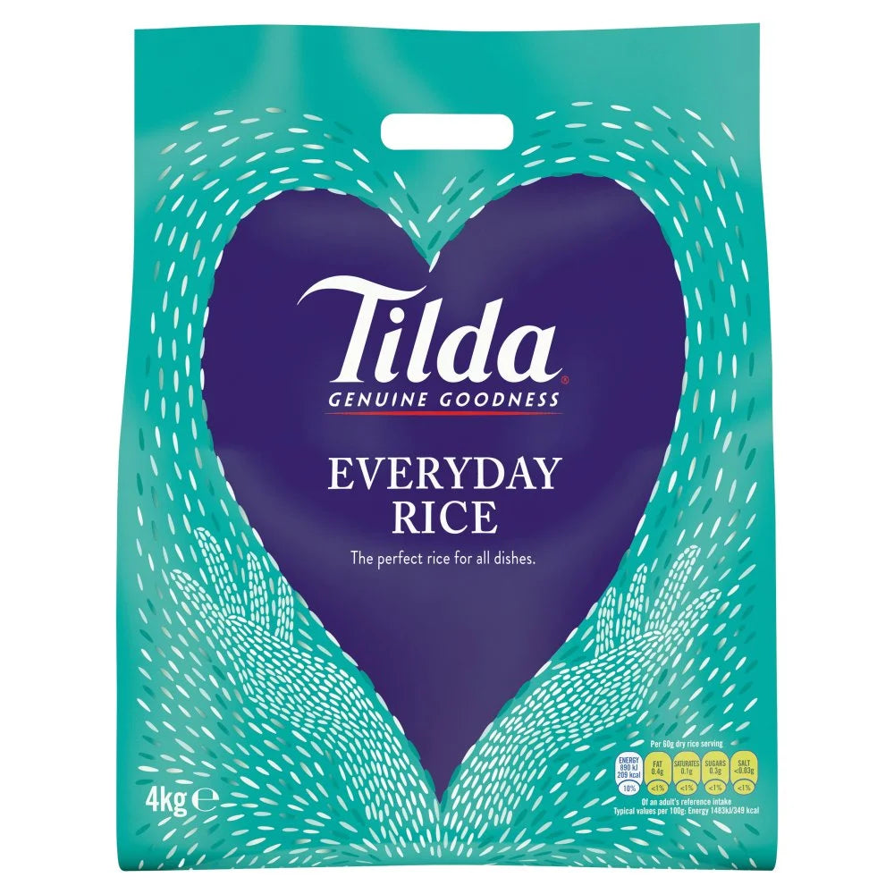 Tilda Everyday Rice 4kg, front of pack