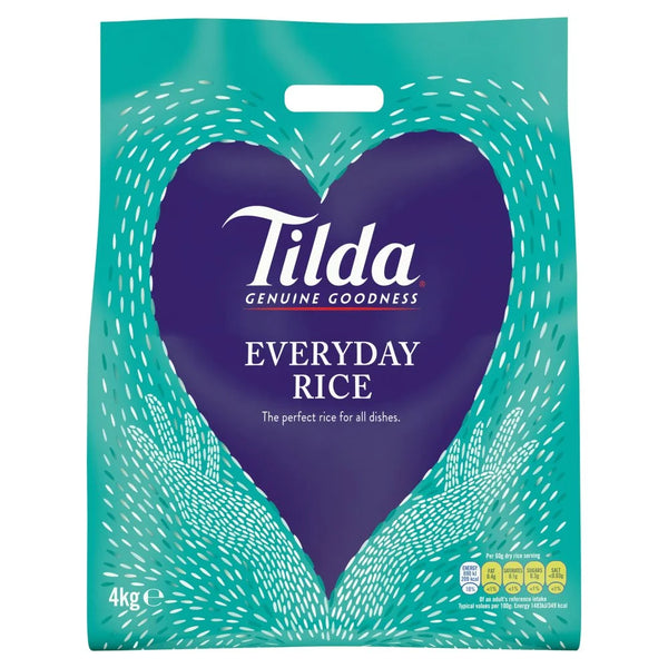 Tilda Everyday Rice 4kg, front of pack