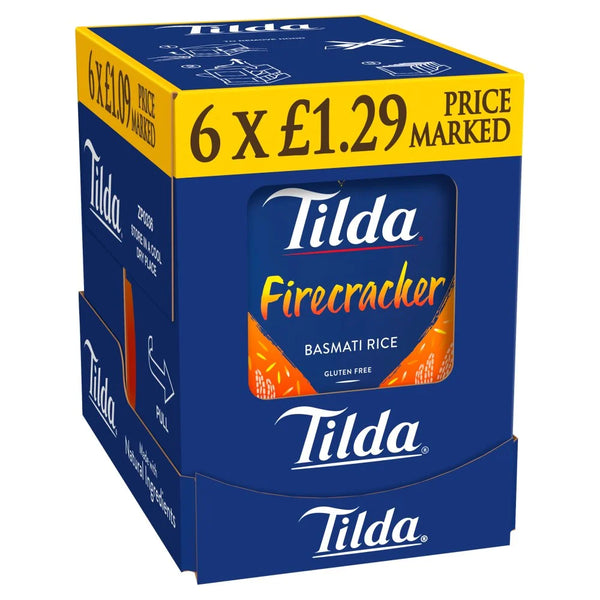 Tilda Firecracker Basmati Rice 250g, front of pack