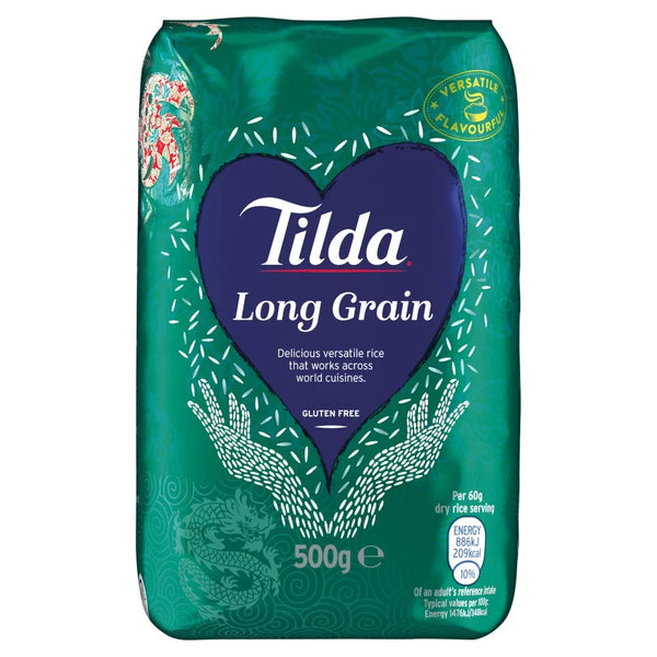 Tilda Long Grain Rice 500g, front of pack