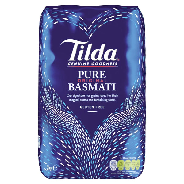 Tilda Pure Original Basmati Rice 2kg, front of pack