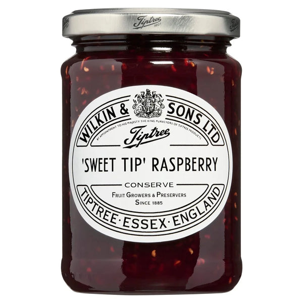 Tiptree Sweet Tip Raspberry Conserve 340g, front of pack