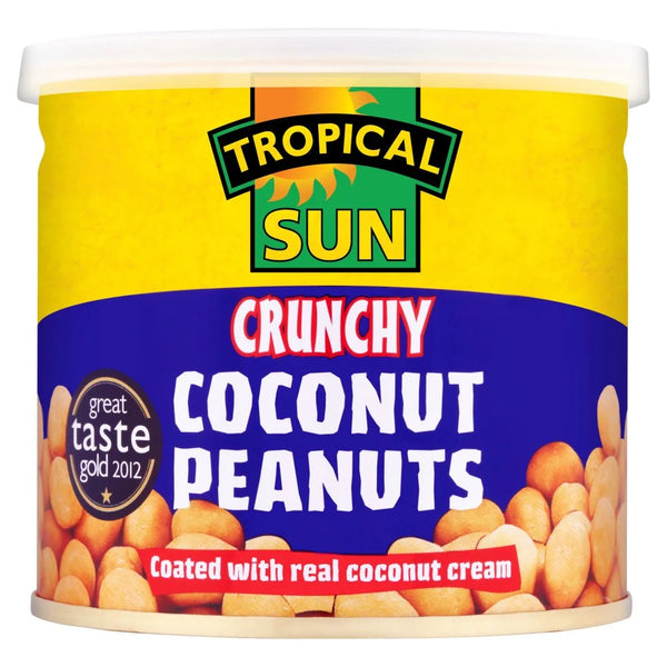 Tropical Sun Crunchy Coconut Peanuts 165g, front of pack