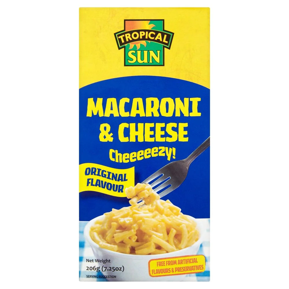 Tropical Sun Macaroni and Cheese Original Flavour 206g, front of pack