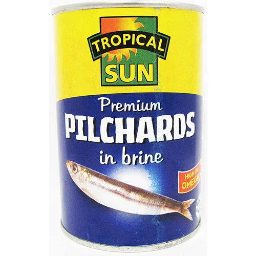 Tropical Sun Pilchards in Brine 425g, front of pack