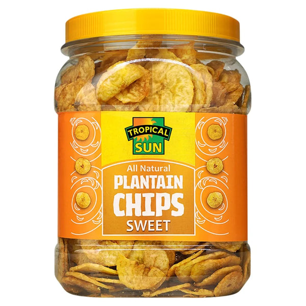Tropical Sun Sweet Plantain Chips 450g, front of pack
