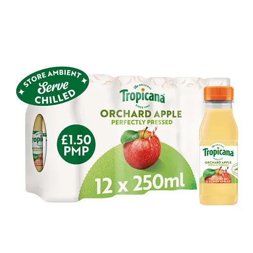 Tropicana Orchard Apple Fruit Juice 250ml, front of pack