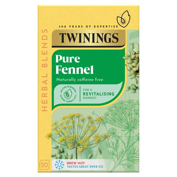 Twinings Pure Fennel 20 tea bags, front of pack