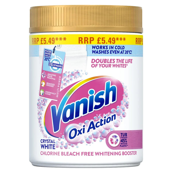 Vanish Booster and Stain Remover Powder White 470g, front of pack