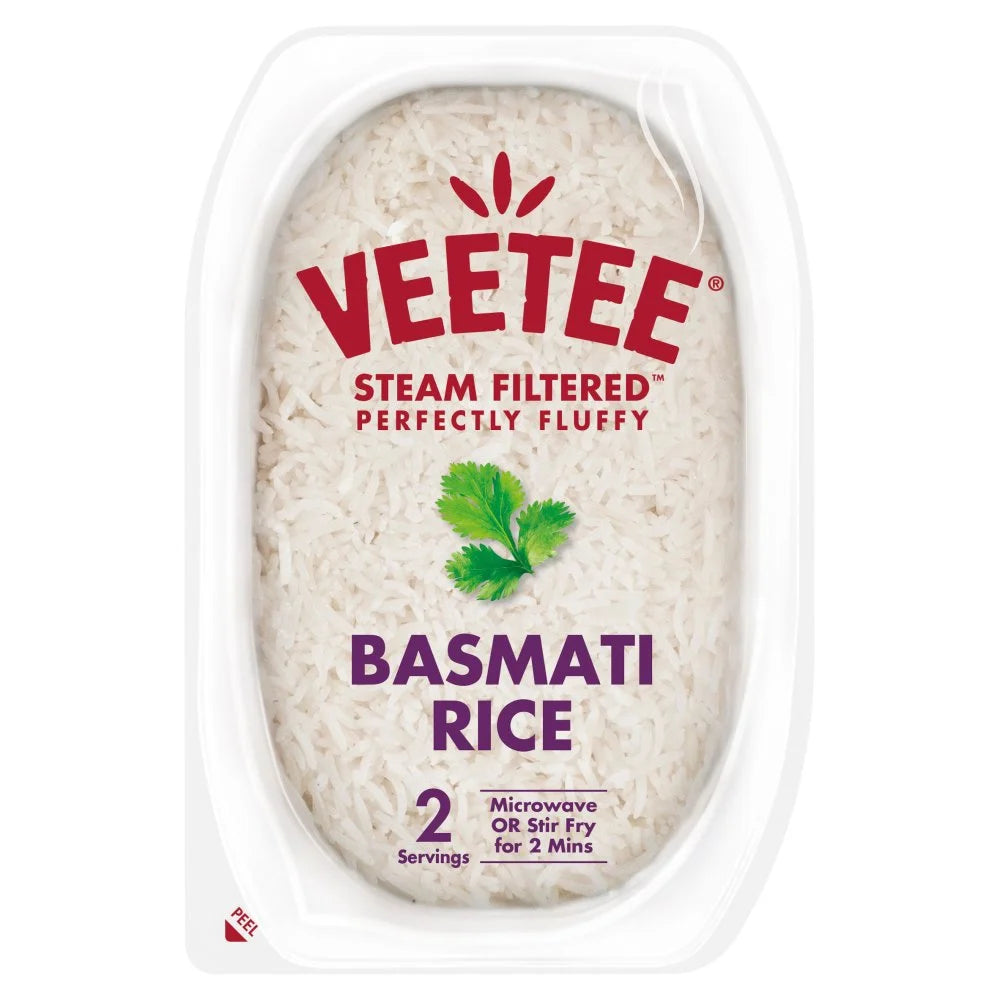 Veetee Basmati Rice 280g, front of pack