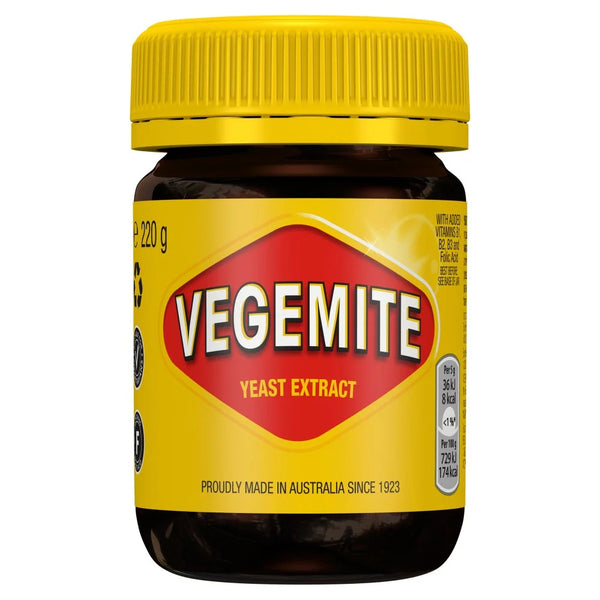 Vegemite Yeast Extract 220g, front of pack