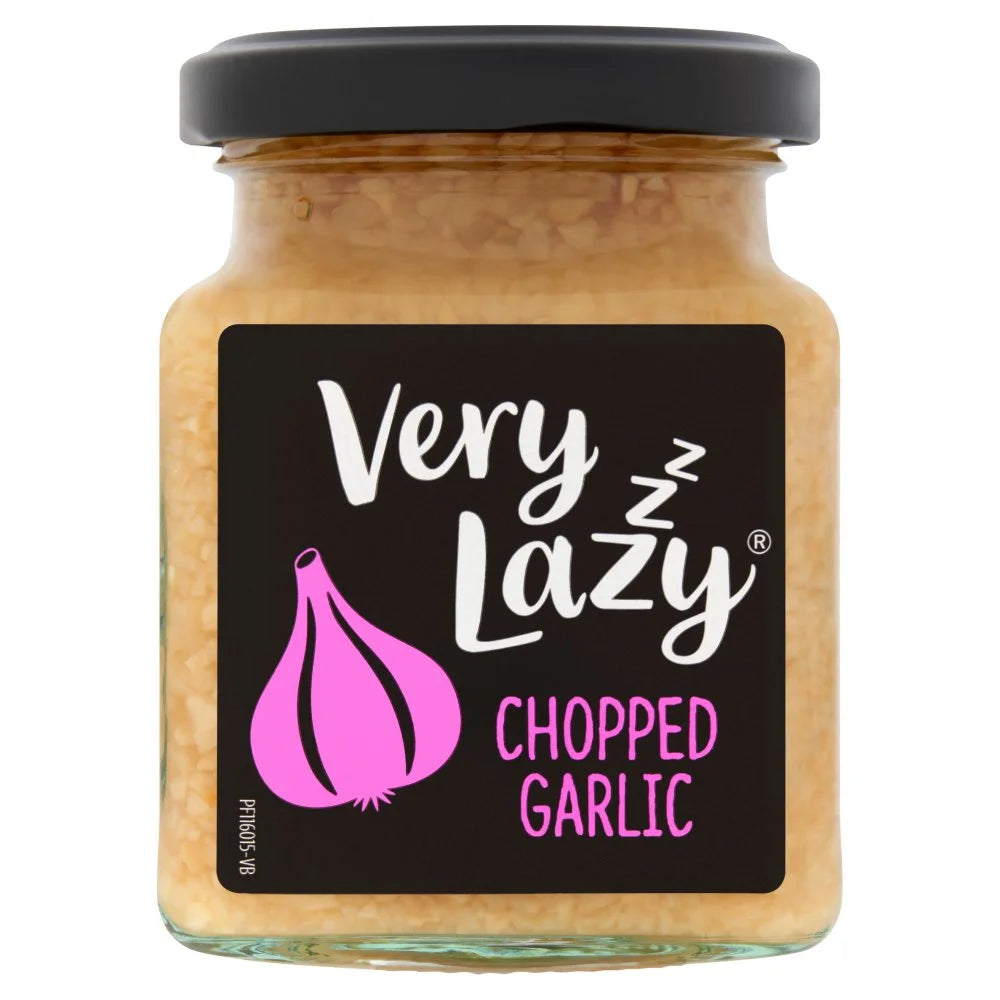 Very Lazy Chopped Garlic 200g, front of pack
