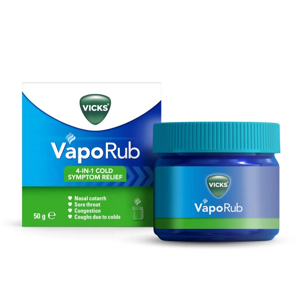 Vicks VapoRub ointment 50g jar, front of pack