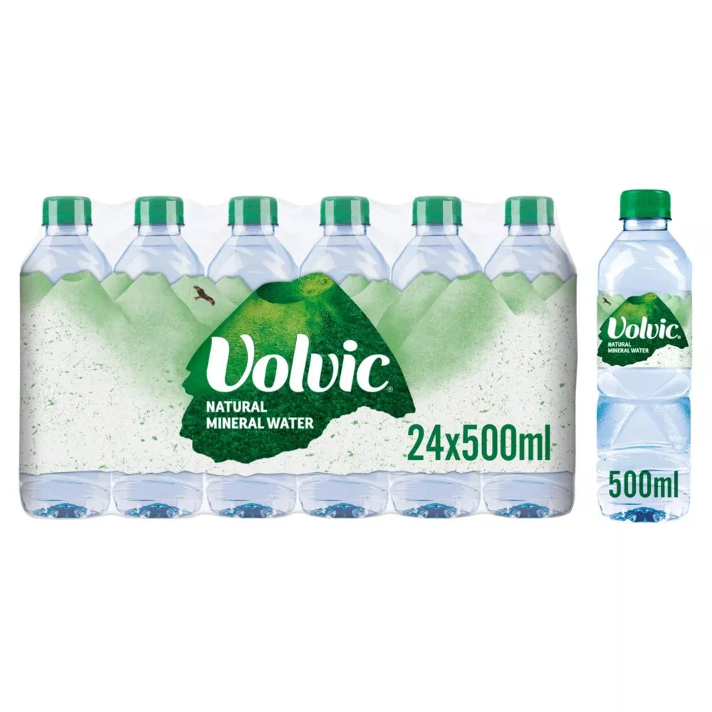 Volvic Natural Mineral Water 500ml, front of pack