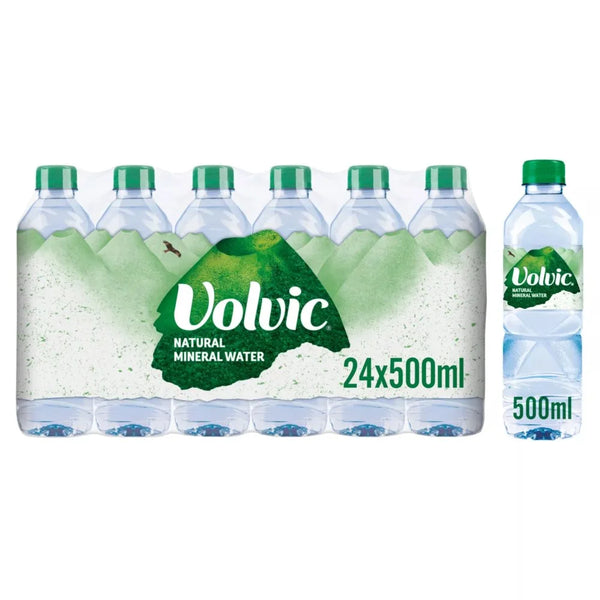 Volvic Natural Mineral Water 500ml, front of pack