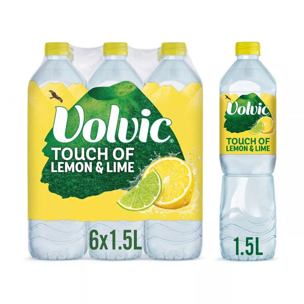 Volvic Touch of Fruit Lemon and Lime 1.5L, front of pack