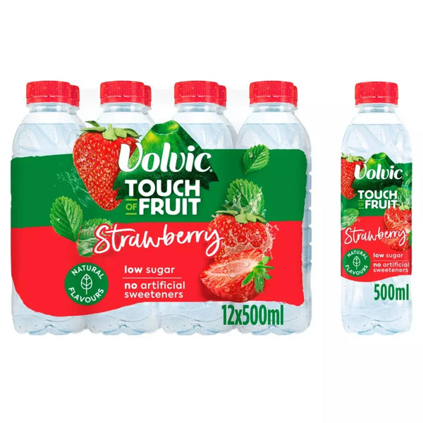 Volvic Touch of Fruit Strawberry 500ml, front of pack