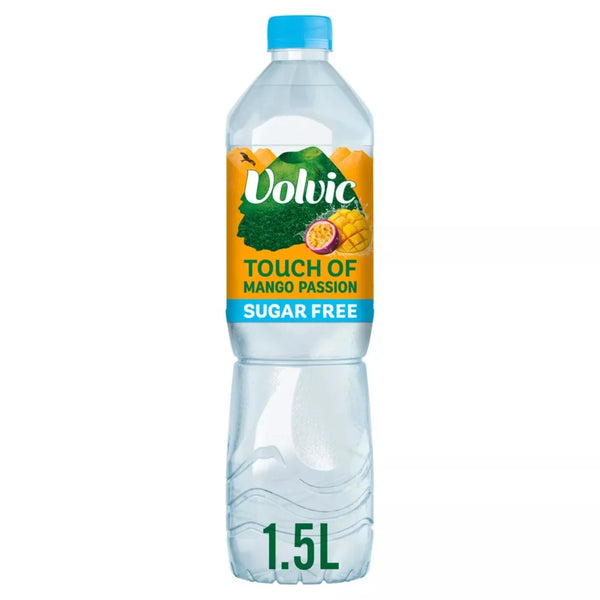 Volvic Touch of Fruit Sugar Free Mango and Passion Fruit Water 1.5L, front of pack
